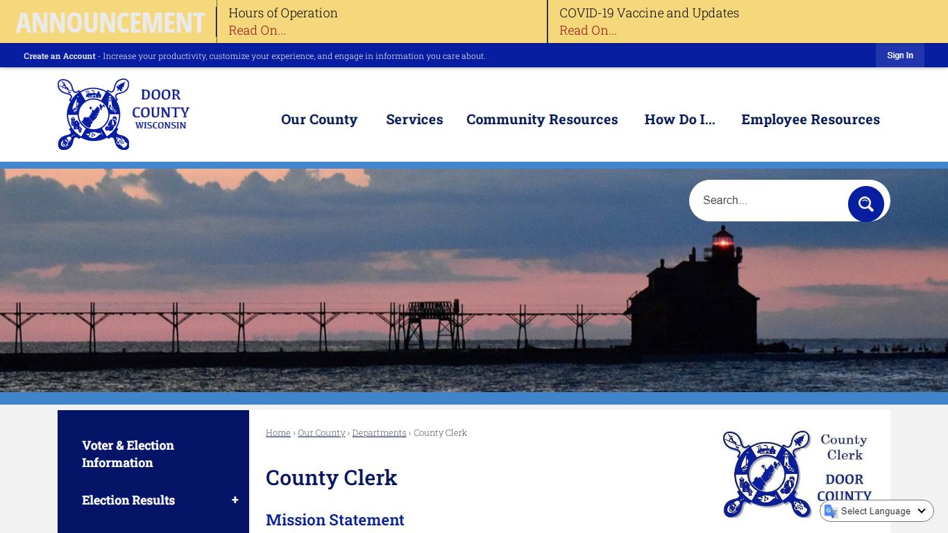 County Clerk | Door County, WI